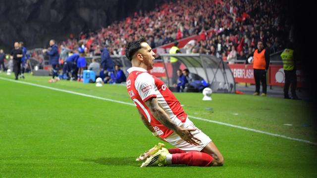 Zalazar festeja o golo marcado ao FC Porto - Foto: Rogério Ferreira/Kapta+