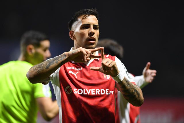 Zalazar festeja o golo marcado ao FC Porto - Foto: Rogério Ferreira/Kapta+