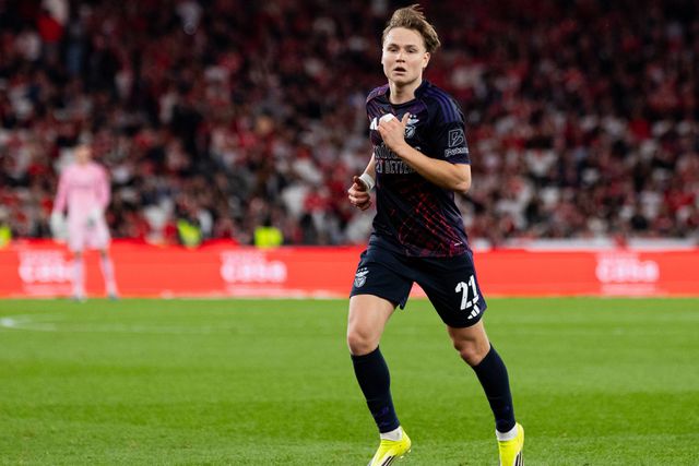 Andreas Schjelderup, extremo do Benfica - Foto: IMAGO