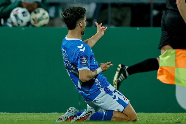 Diogo Leitão bisou no triunfo dos azuis do Restelo em Mafra - Foto: Belenenses/Instagram