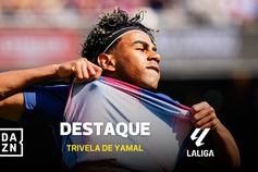 Yamal é mesmo especial: veja bem esta trivela!