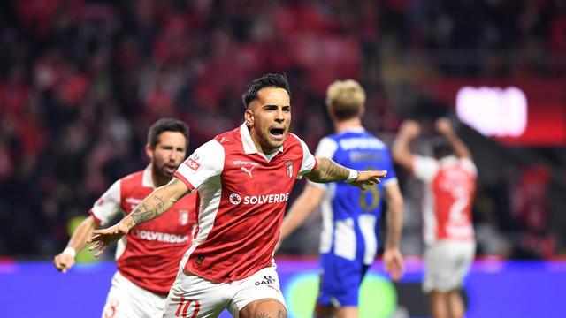 Zalazar festeja o golo marcado ao FC Porto - Foto: Rogério Ferreira/Kapta+
