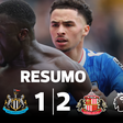 Sunderland segura invencibilidade em dérbis com o Newcastle (resumo)
