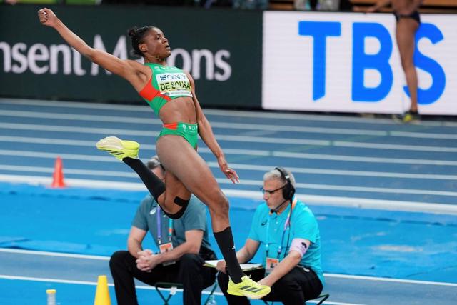 Agate Sousa estabeleceu a melhor marca mundial no ano no salto em comprimento