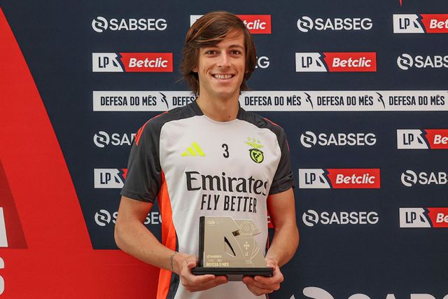 Álvaro Carreras ficou à frente de Otamendi e Gonçalo Inácio (Foto: Liga Portugal)