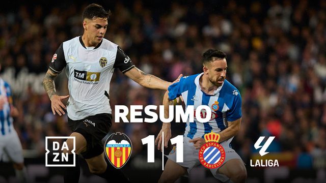 Isto é que é um empate com sabor amargo para o Valência (resumo)