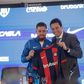 Marcelo Moretti, presidente do San Lorenzo, a assinar Muniain