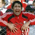 Adepto do River desesperado com a histórica descida, em 2011