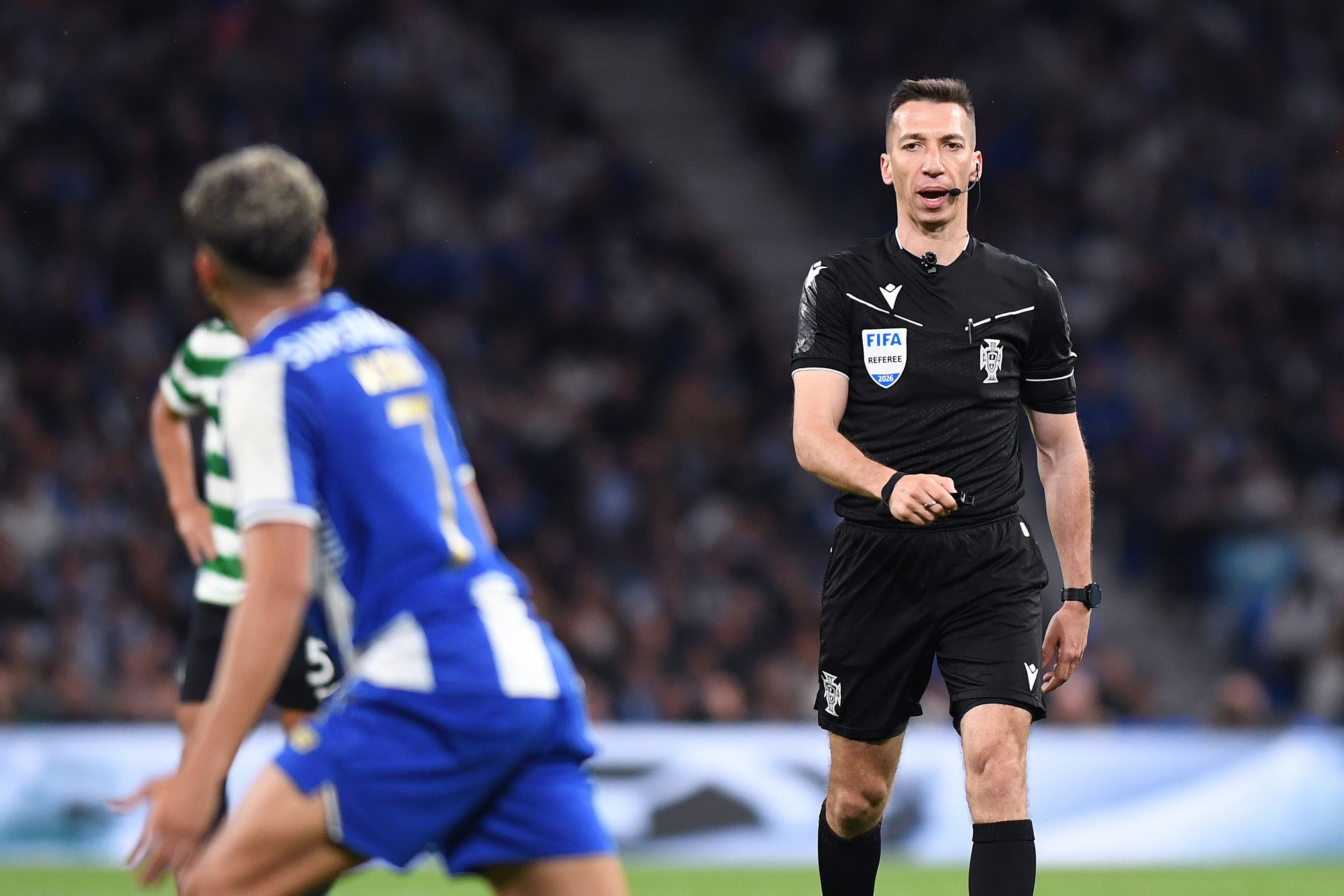Miguel Nogueira foi o árbitro do clássico. Foto: Rogério Ferreira/Kapta+ (FC Porto-Sporting)