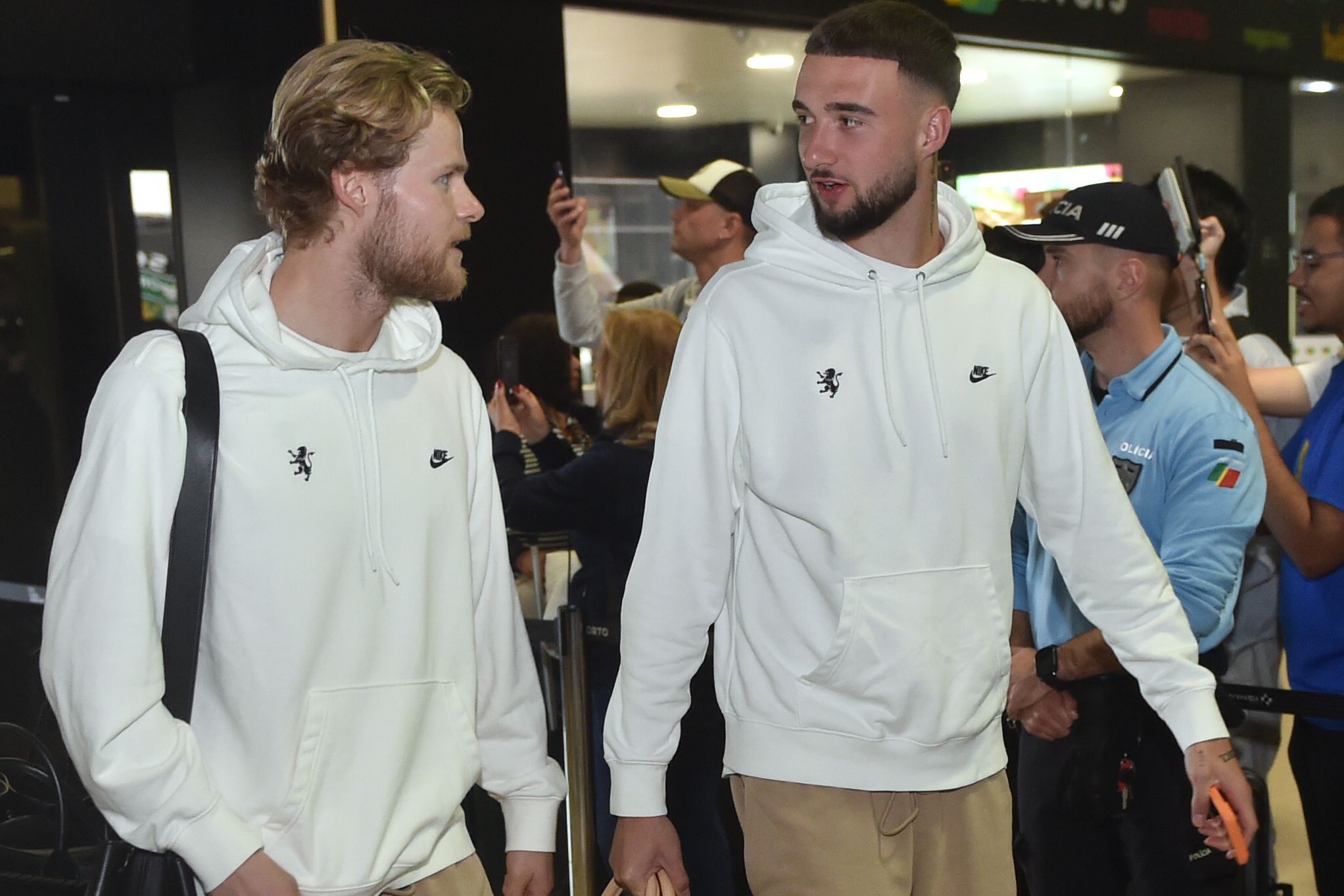 Hjulmand e Debast fazem parte dos convocados do Sporting (Foto Miguel Nunes)