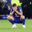 Jogadores do Leicester choraram após a descida - Foto: Imago