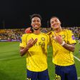 Coman e Ângelo foram as figuras do Al NAssr, o primeiro com três golos, o segundo com três assistências e um golo - Foto: Al Nassr