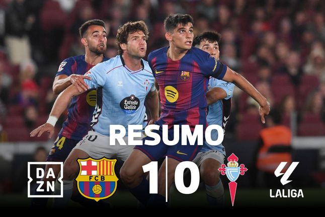 Barcelona ganhou ao Celta... e perdeu Yamal e Cancelo (resumo)