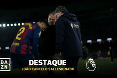 João Cancelo sai lesionado a coxear e a queixar-se do joelho direto