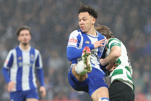 Pepê no clássico com o Sporting - Foto: Catarina Morais/KAPTA+