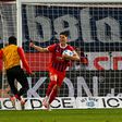 Jogadores do Heidenheim a celebrar o golo do empate