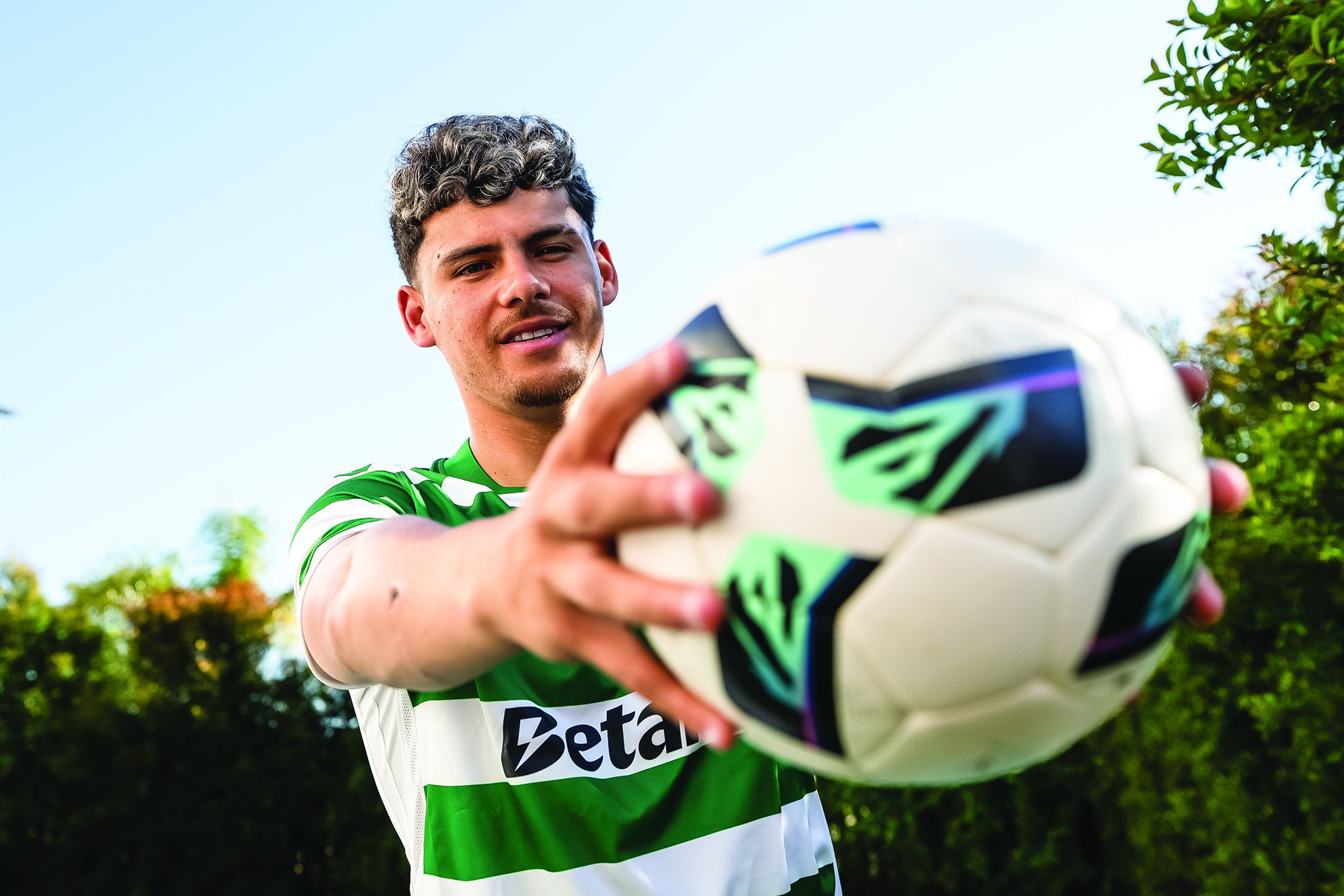 Maxi Araújo, ala de 25 anos do Sporting (A BOLA)