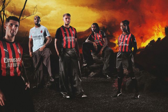 Milan: Rafael Leão em destaque no lançamento do novo equipamento (fotos)