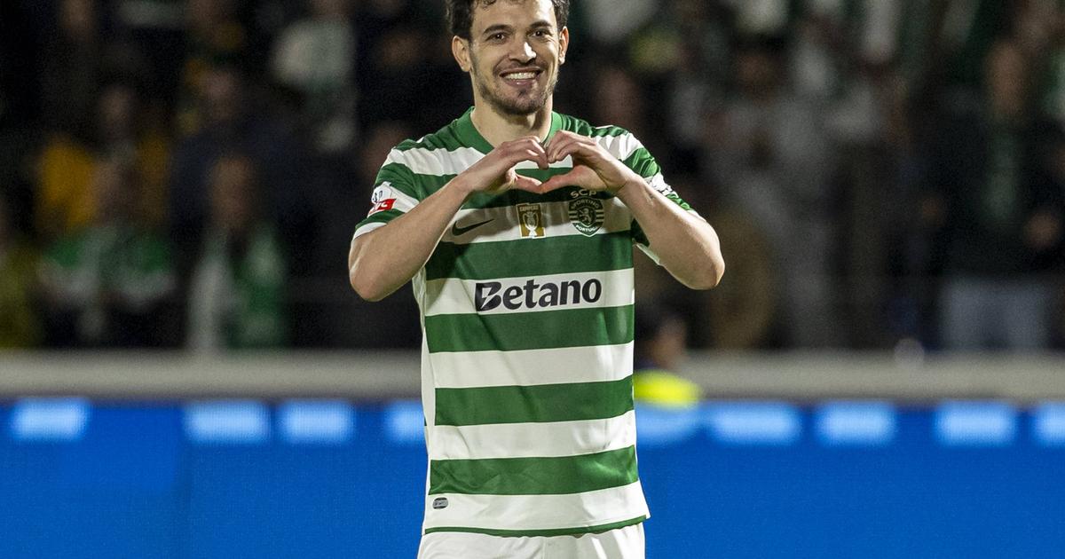 Pedro Gonçalves a dizer adeus ao Sporting no Jamor