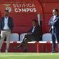 Simão Sabrosa, Rui Costa e Mário Branco no campus do Benfica no Seixal (foto: Miguel Nunes)