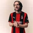 Modric fez parte da apresentação do novo equipamento do Milan. Foto: Milan