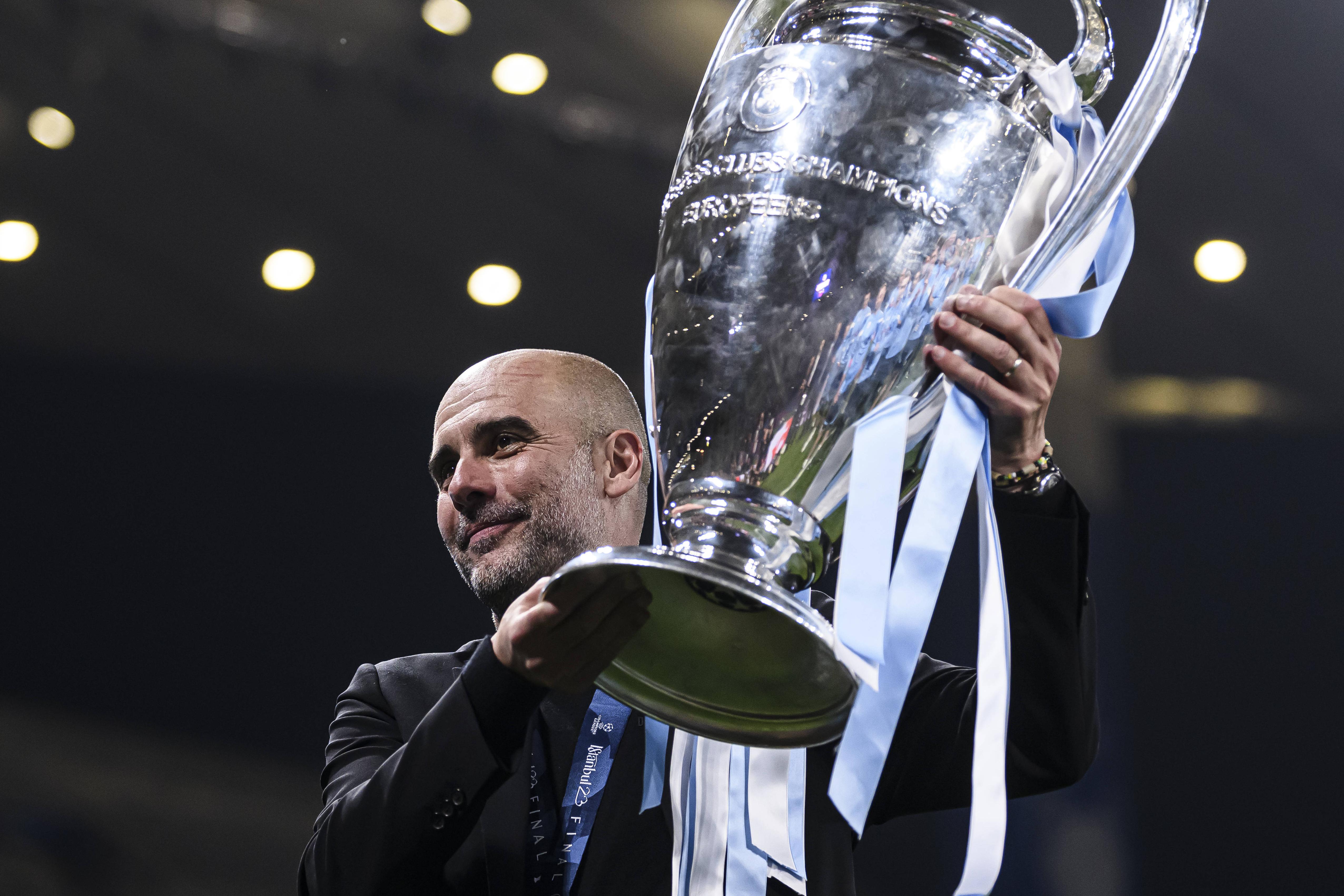 Guardiola venceu a Champions no Manchester City