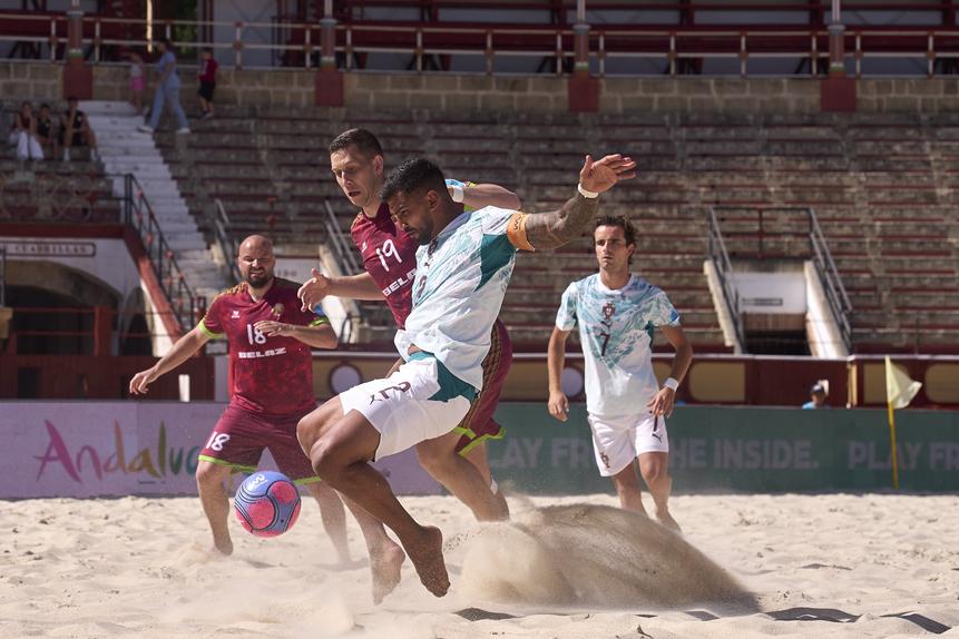 Seleção nacional garantiu presença na Superfinal de Futebol de Praia
Foto: FPF