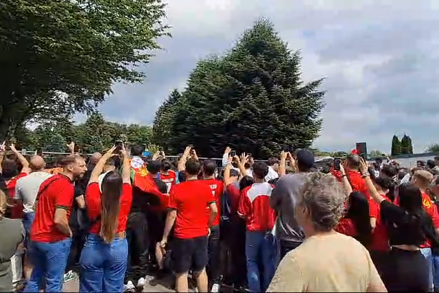 ... E o passeio da Seleção visto por fora