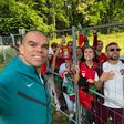 Estes adeptos portugueses conseguiram um 'encontro privado' com Pepe