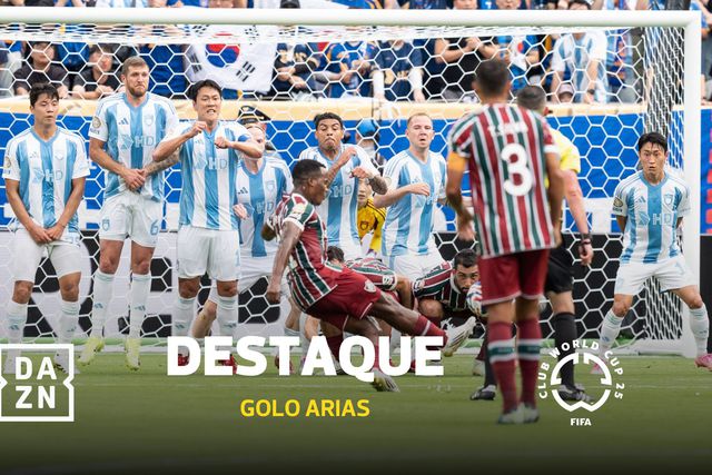 Então Arias? Nem parece que é o primeiro golo de livre