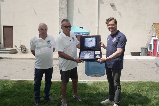 Villas-Boas viajou até Long Island para visitar a Casa FC Porto da região (Foto: FC Porto)