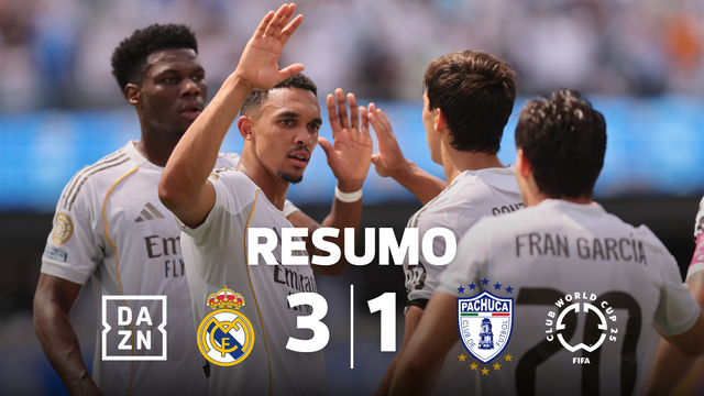 Jogo quase todo com menos um não foi problema para o Real Madrid (resumo)