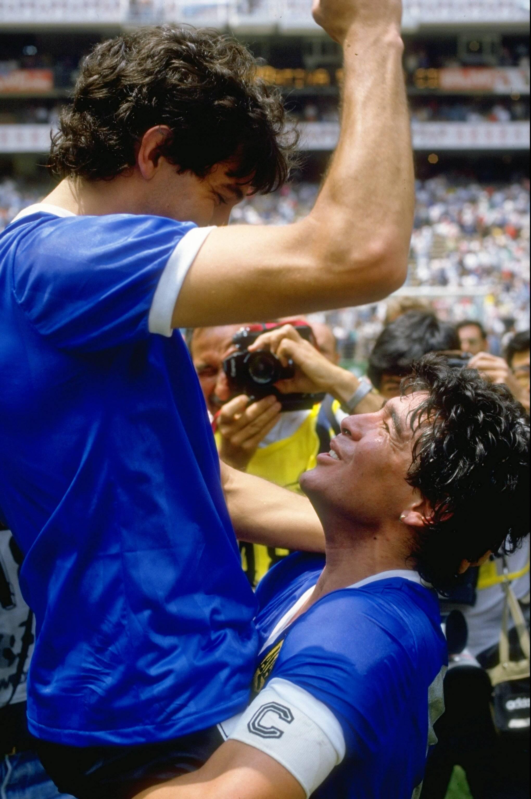 Festejos da seleção argentina, que se sagrou campeão no Mundial do México em 1986 - Foto: IMAGO