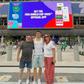 Fresneda com os pais à entrada do Miami Stadium - Foto: Instagram/Iván Fresneda