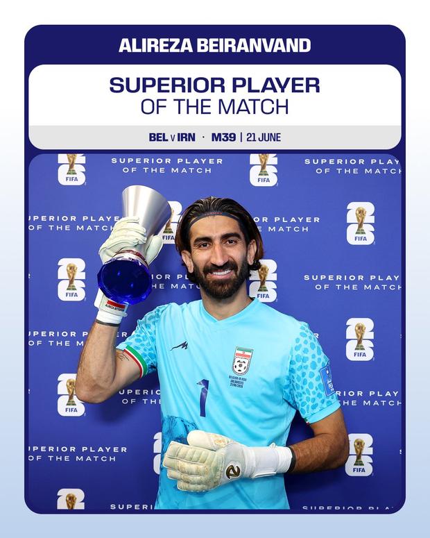 Bélgica-Irão: Alireza Beiranvand