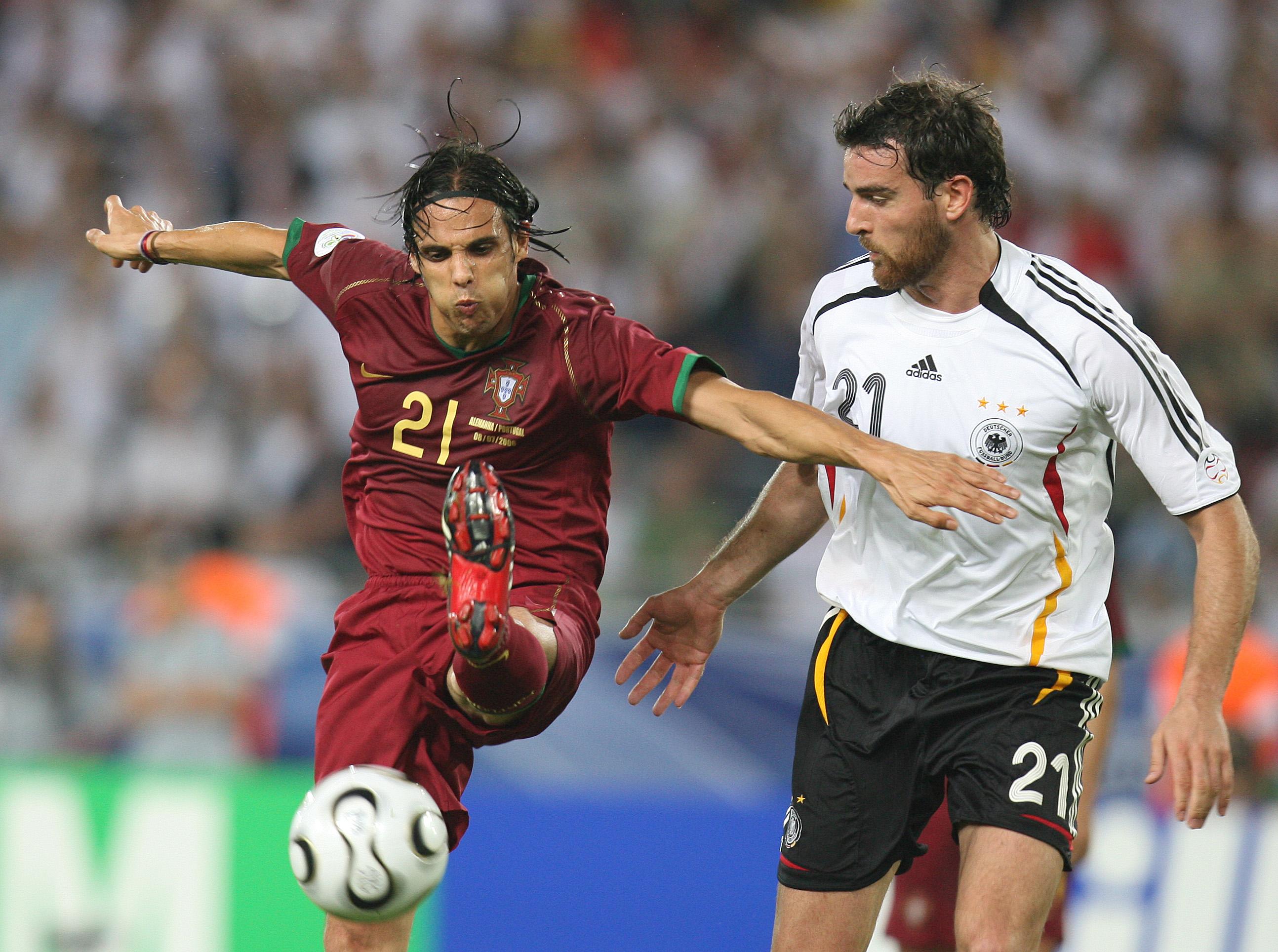 Nuno Gomes: um golo em quatro jogos (2002 e 2006). O ponta de lança fez o gosto ao pé contra a anfitriã Alemanha, no jogo de 3.º e 4.º lugar. Somou 65 minutos