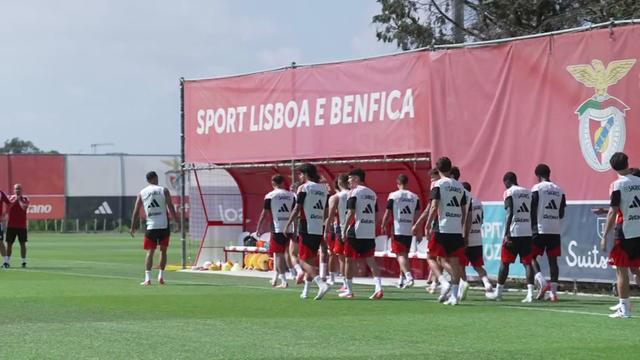 Novidades no treino do Benfica antes do St. Gallen