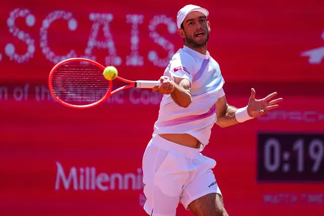 Nuno Borges está fora em singulares, mas ainda joga pares esta quarta-feira. Foto Millenium Estoril Open