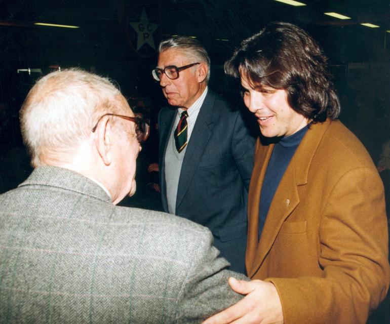Luís Represas no 121.º aniversário do Ginásio Clube Português, em março de 1996 - Foto: A BOLA