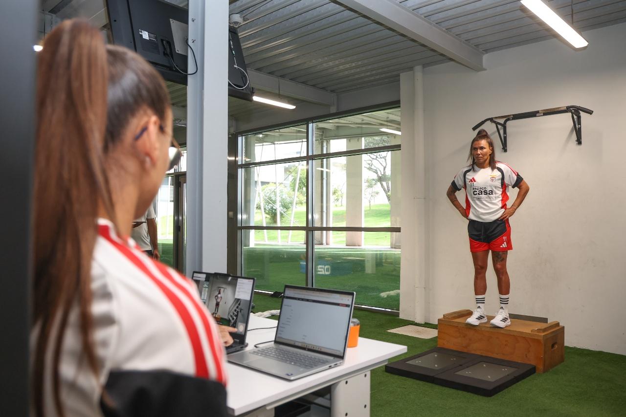 Ana Borges em testes - 
Foto: SL Benfica