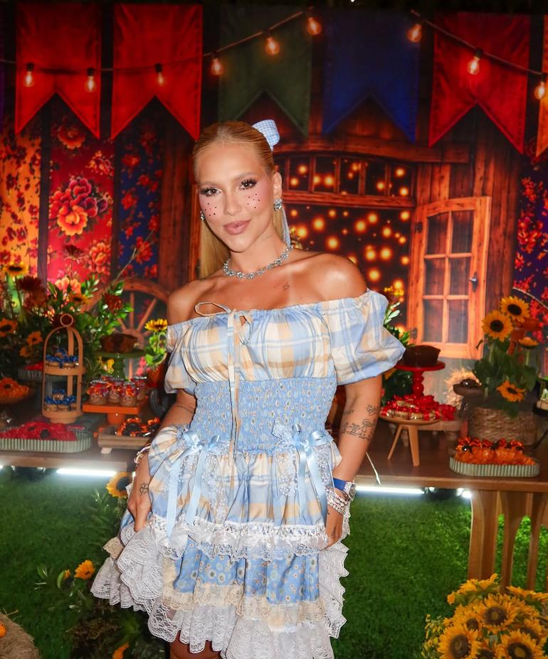 Virginia em festa temática junina - Foto: Instagram/Virginia