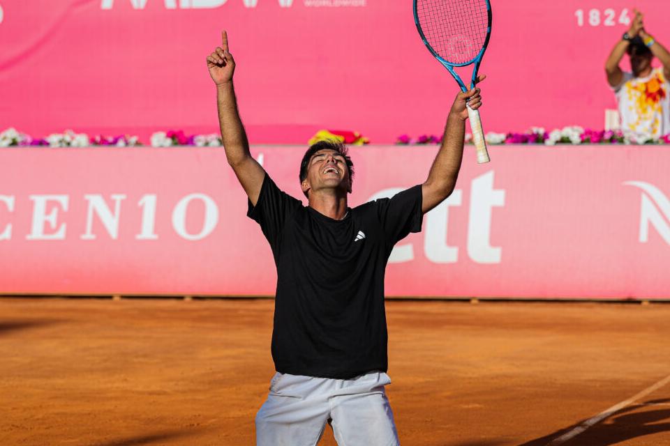 Tiago Torres está a viver uma semana de sonho no Estoril Open. Foto Millenium Estoril Open