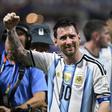 Messi chora depois da vitória da Argentina sobre o Egito nos oitavos de final do Mundial — Foto: IMAGO