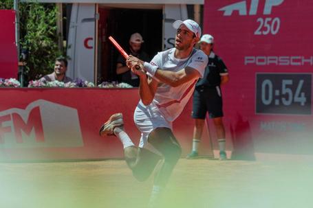 Nuno Borges mostrou-se muito desiludido com a sua exibição no Estoril Open. Foto Beatriz Ruivo/FPT