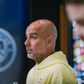 Pep Guardiola na conferência de imprensa em antevisão ao jogo com o Tottenham Foto: Manchester City