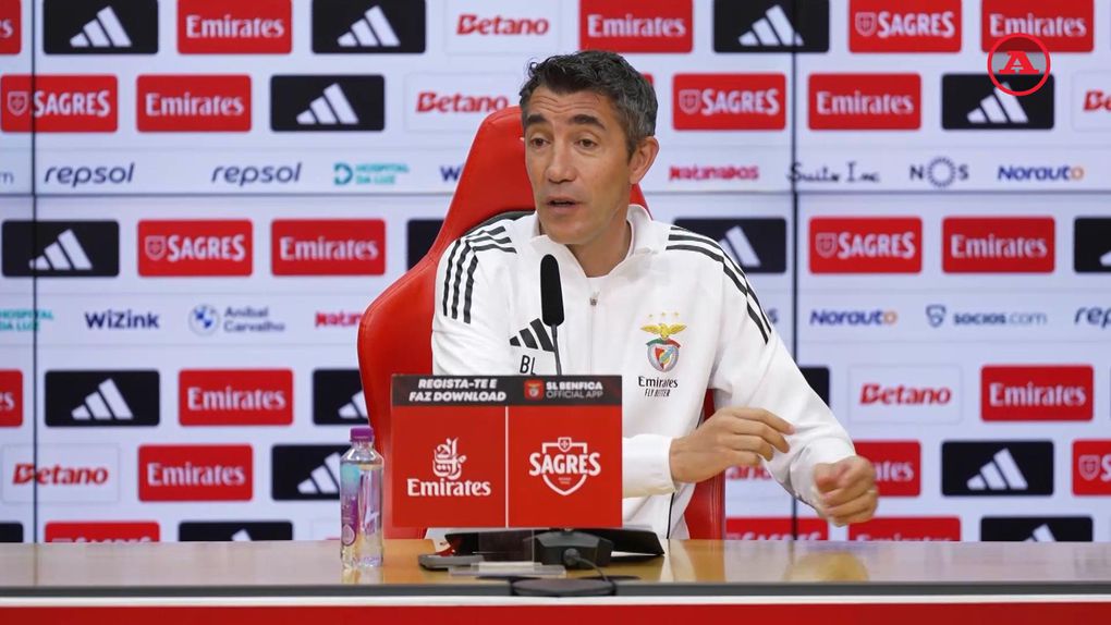 Bruno Lage, treinador do Benfica, em conferência de Imprensa, no Seixal