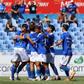 Não faltaram motivos para festejos azuis, este sábado, no Restelo: o Belenenses goleou a UD Santarém por 5-0 — Foto: FPF