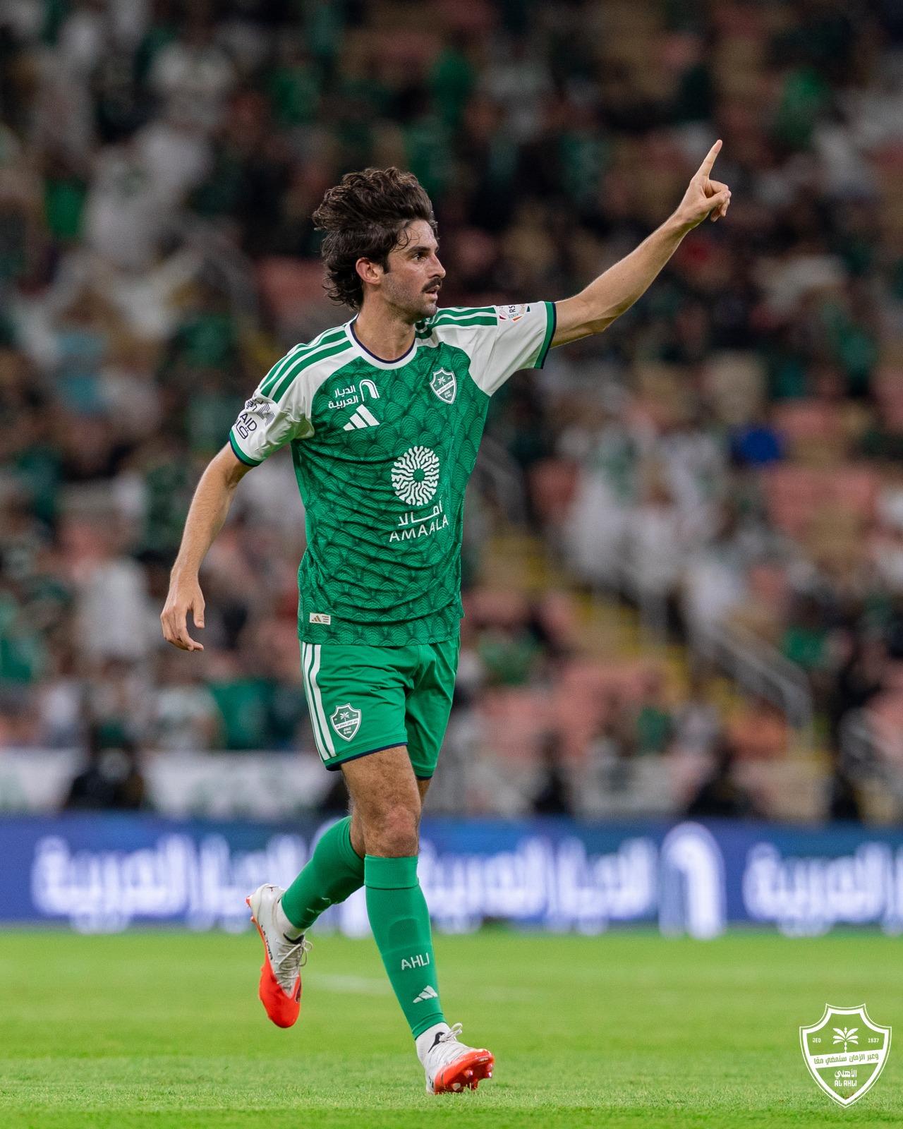 Trincão a festejar o primeiro golo pelo Al Ahli - Foto: Al Ahli