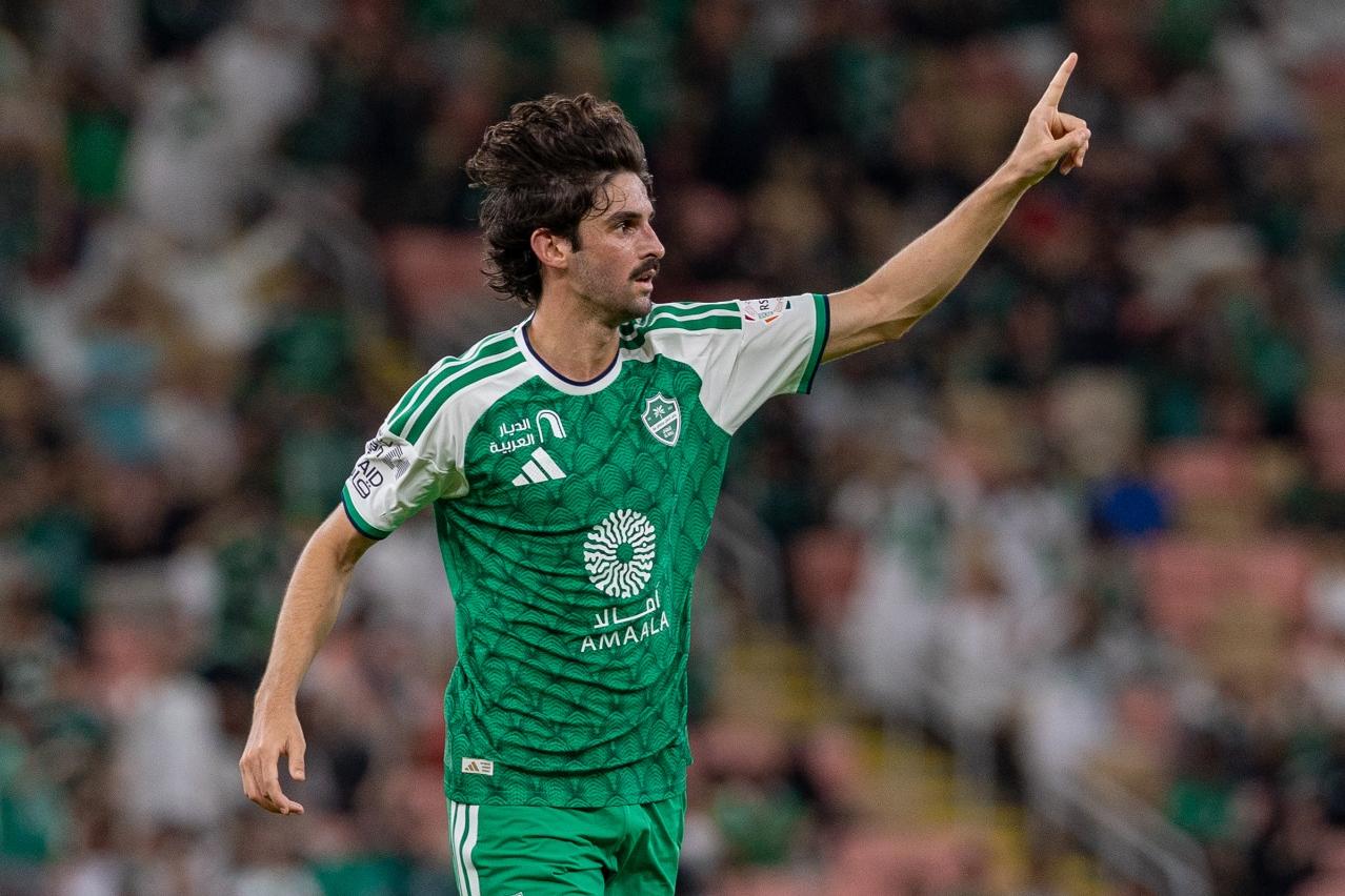 Trincão a festejar o primeiro golo pelo Al Ahli - Foto: Al Ahli