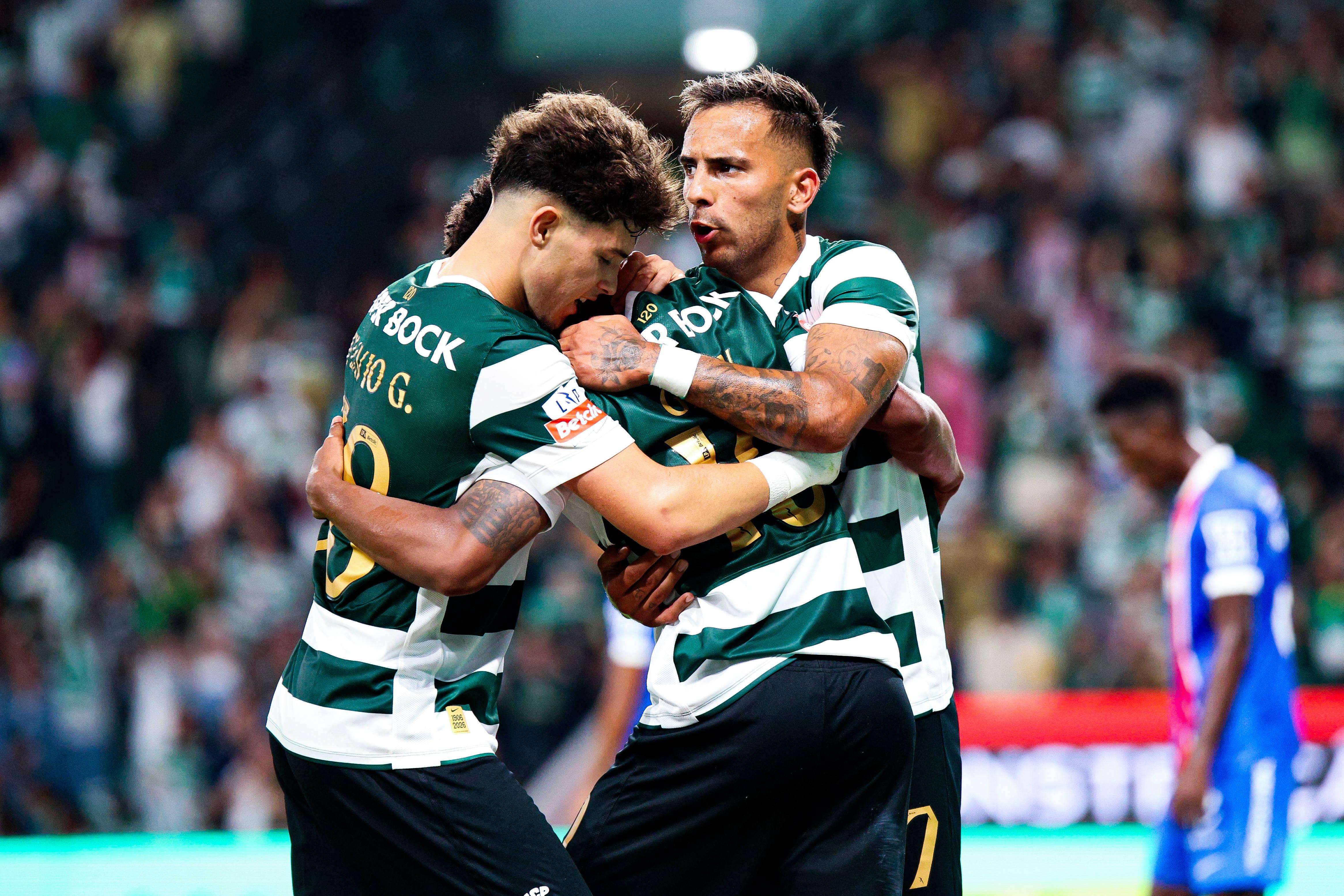 Festejos do 2-0 no Sporting-Alverca - Foto: Imago